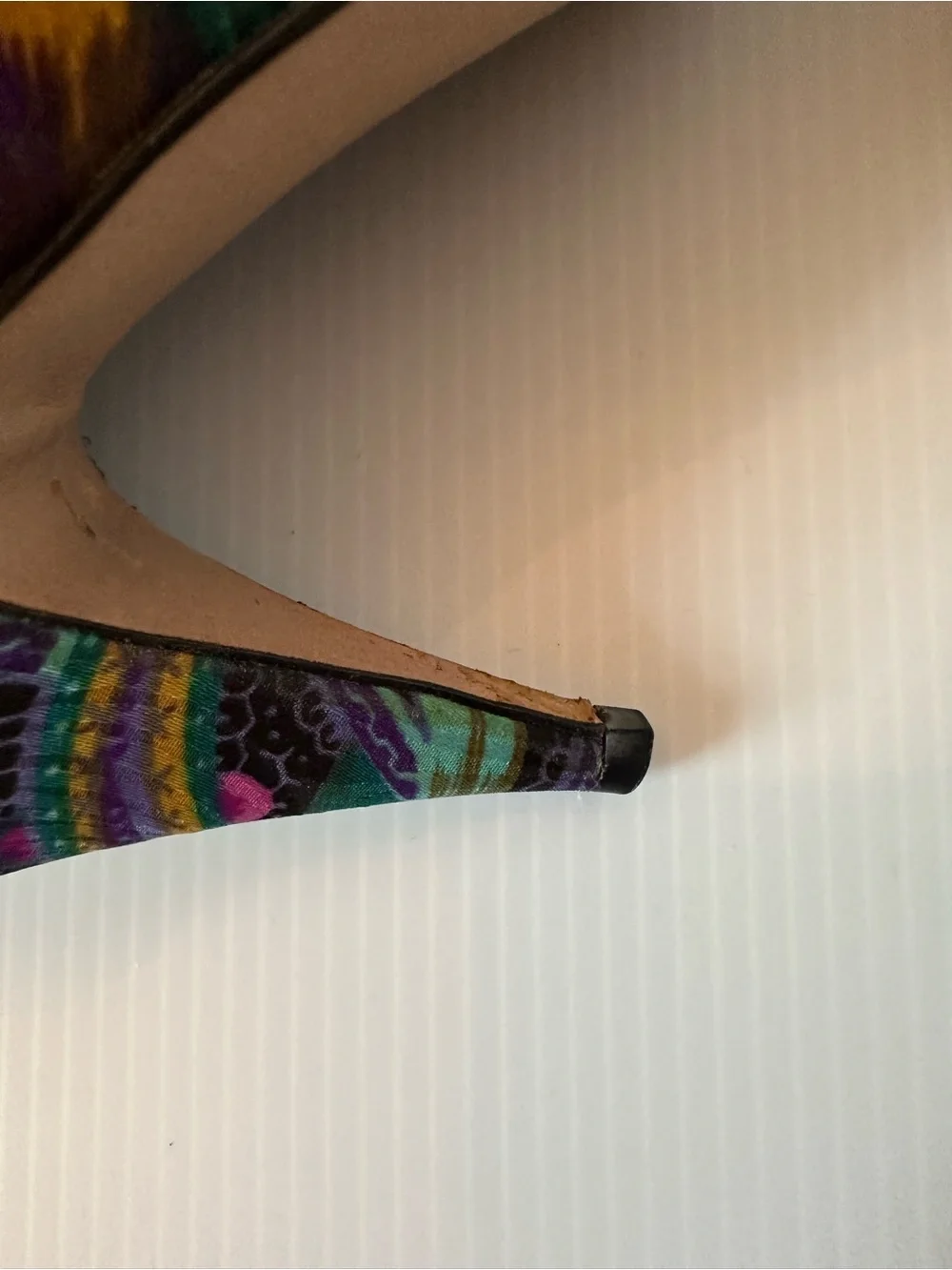 Renee Promenade Peacock Floral Pumps 7.5M Couture
